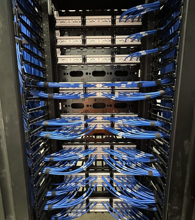 patch panel and cables